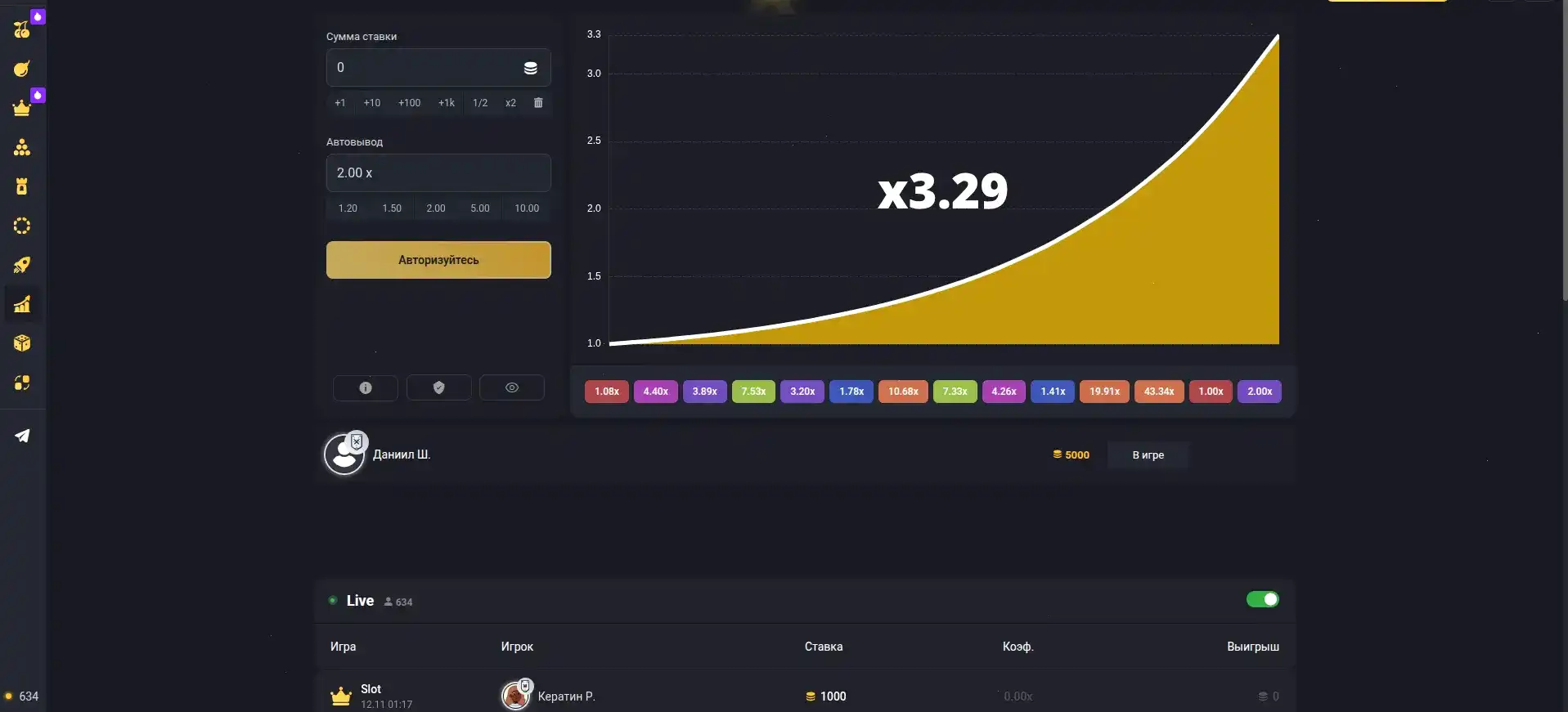 Интерфейс казино Матрешка с игровыми автоматами